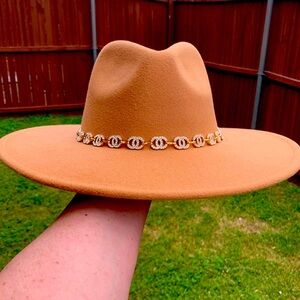 Boho hat with  rhinestones